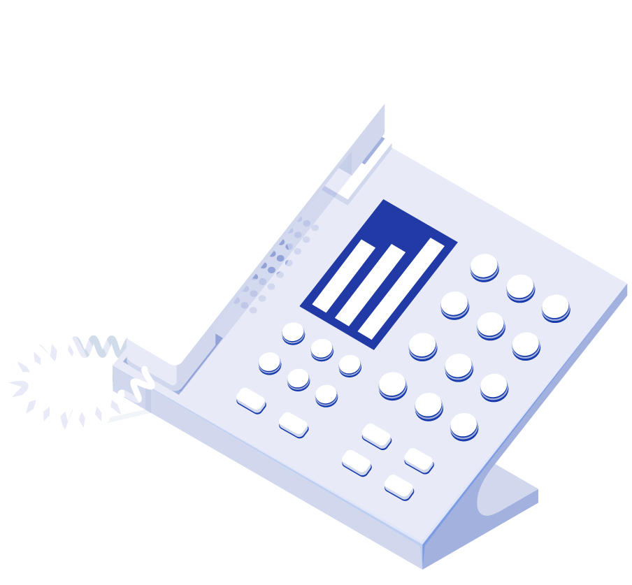 Business phone illustration